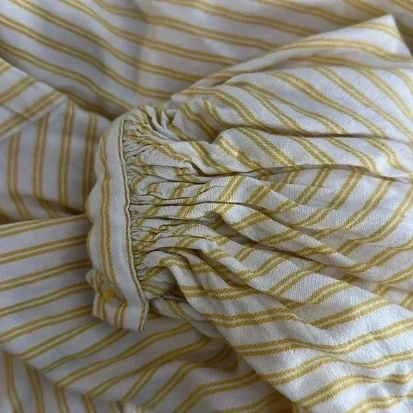 Anthropologie Maeve Stripped Spring Summer Long Sleeve Linen - Picture 5 of 7